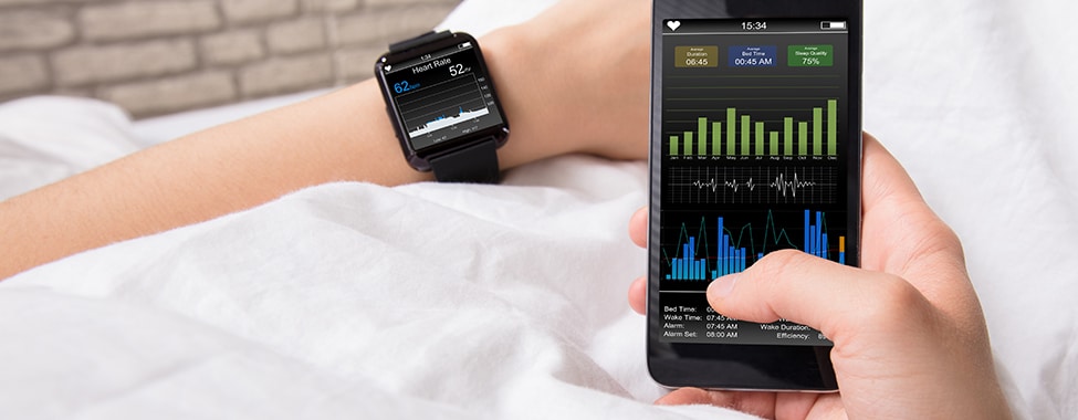 Hands With Smart Phone And Watch