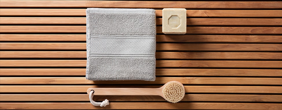 Towel in Clean Infrared Sauna