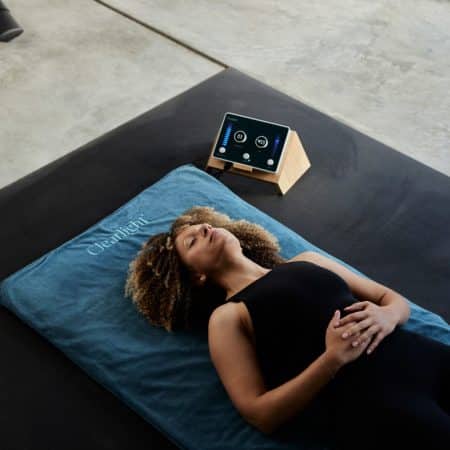 laying on mat